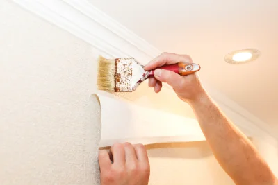 Pose de papier peint à Princé — revêtements muraux et toiles de verre